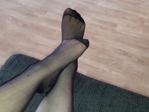 Amateurvideo Meine heißen Nylon Füße von burgmario